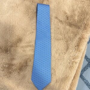 Hermes Blue Patterned Tie
